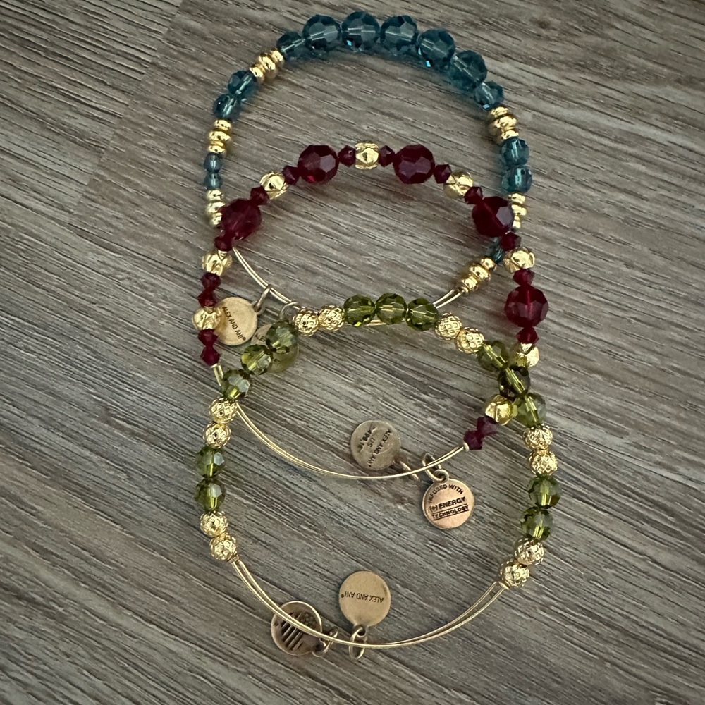 Alex and Ani Swarovski crystal set